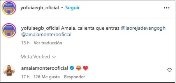 Captura de pantalla de Amaia Montero.