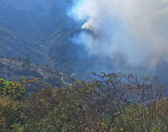 Ecuador: El incendio en Quilanga cumple ocho días activo, avivado por vientos de hasta 50 km