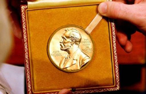 Medalla con la imagen del filántropo sueco Alfred Nobel, creador de los premios que llevan su apellido.