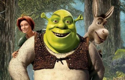 Fotografía de la icónica película de Shrek.