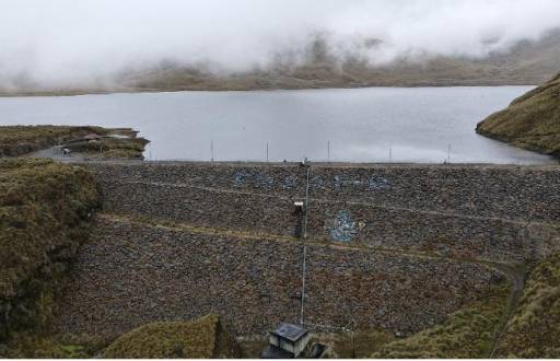 Uno de los embalses que abastecen de agua a Quito.