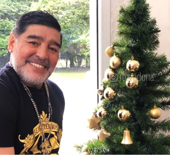 Así fue la última Navidad de Diego Maradona