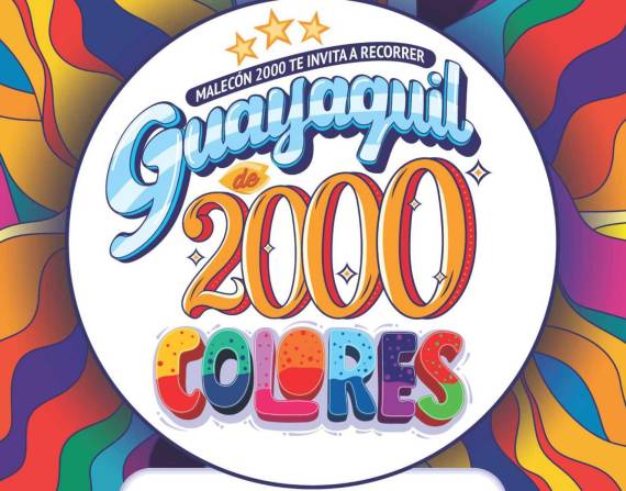 Fiestas Julianas: Se inauguró Guayaquil de 2 000 Colores, en el Malecón Simón Bolívar