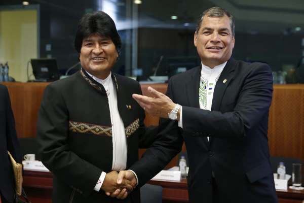 Morales y Correa, observadores de las elecciones en Venezuela