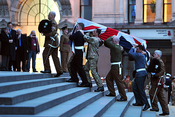 Realizan ensayo para funeral de Margaret Thatcher