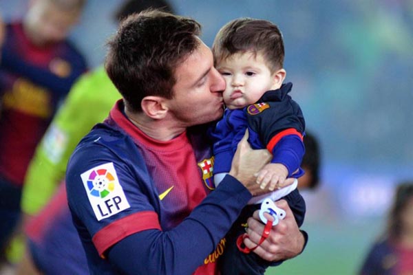 Messi mostró en Instagram los primeros pasos de su hijo Thiago