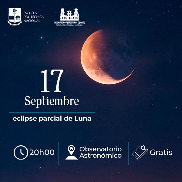 Invitación del OAQ para observar el eclipse parcial de Luna