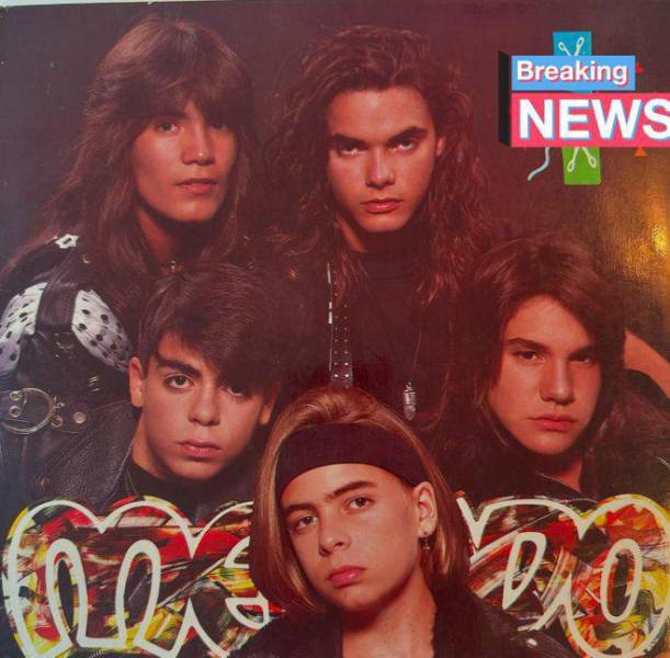 Foto de archivo de la Banda Menudo en 1992