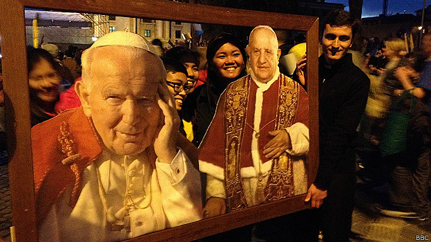 Así se prepara Roma para la canonización de Juan XXIII y Juan Pablo II