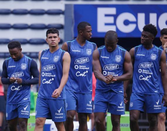 Imagen del entrenamiento de la selección de Ecuador en Guayaquil.