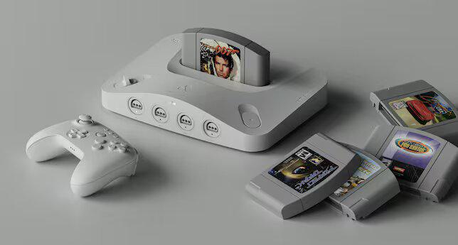 La Analogue 3D incluye puertos originales de N64, puertos USB y soporte para Bluetooth y WiFi de doble banda.