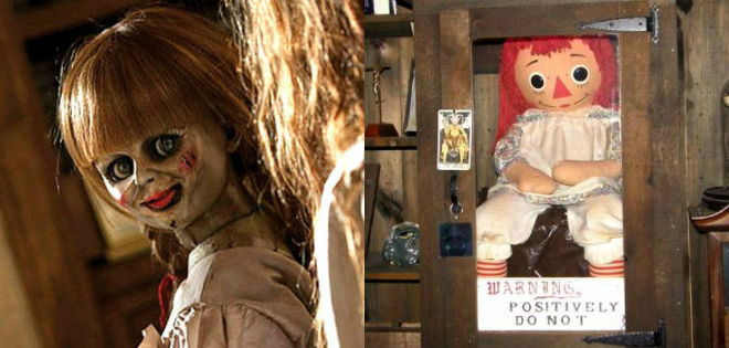 Las diferencias entre en la “Annabelle” de verdad y la muñeca del filme