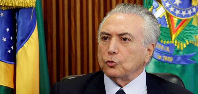 Michel Temer: &quot;No voy a hacer milagros en dos años&quot;