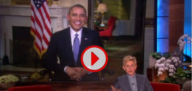 Ellen DeGeneres se burló de Obama por robarle récord en Twitter