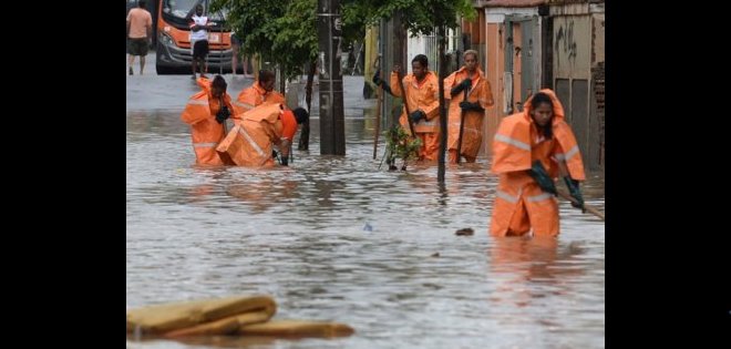 Brasil: Al menos 3 muertos y destrozos por las fuertes lluvias en Río de Janeiro