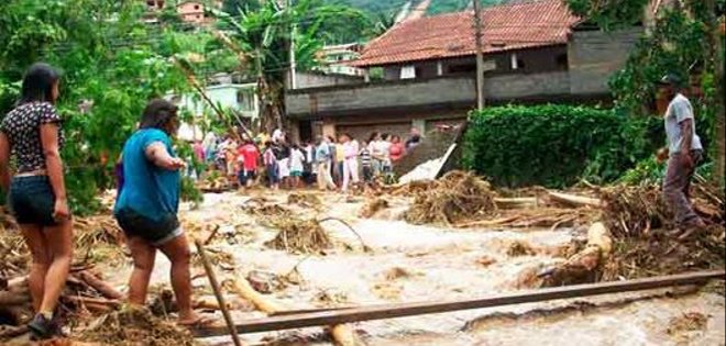 Brasil: Al menos 3 muertos y destrozos por las fuertes lluvias en Río de Janeiro