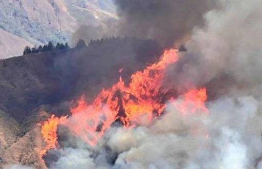 La fotografía de la zona de emergencia en Loja, sur del Ecuador.