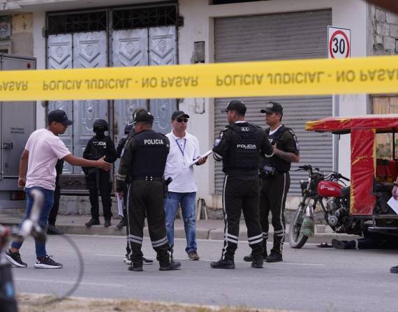 Imagen de un asesinato en Durán, en septiembre del 2024.