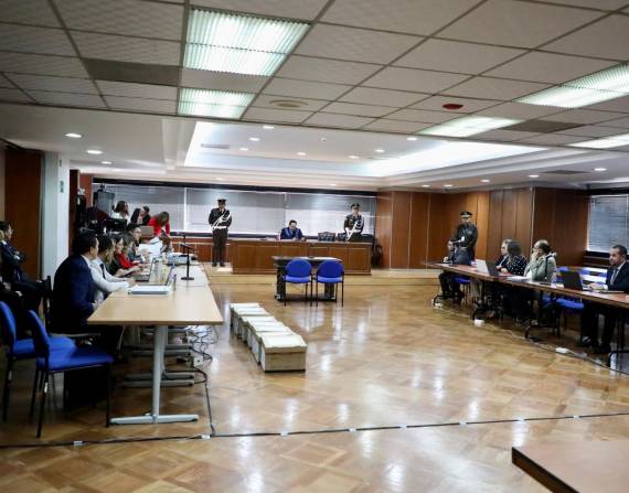 La audiencia de recepción de testimonios anticipados en la CNJ.