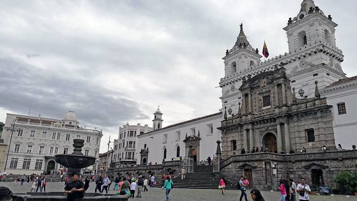 Incendio en el centro histórico de Quito