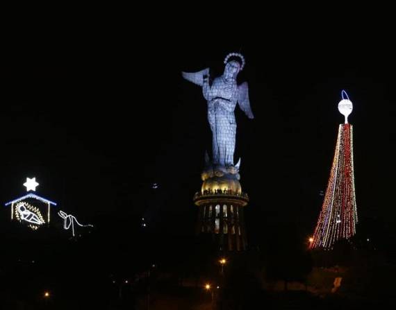 Imagen del nacimiento en El Panecillo en el 2024.