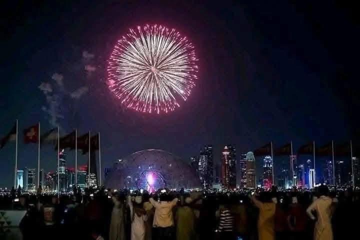 Celebración año nuevo en la Isla de Kiribati.