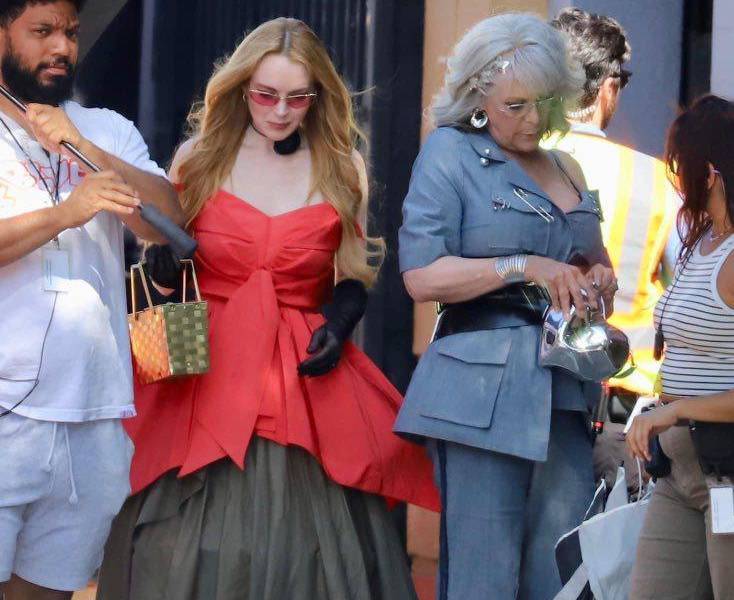 Lindsay Lohan y Jamie Lee Curtis en las primeras fotos del rodaje de 'Un Viernes de Locos 2'