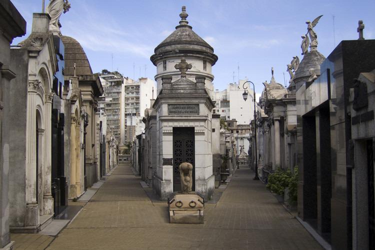 Fotografía del cementerio de la Recoleta en Argentina.