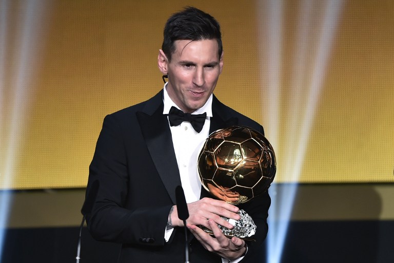 Messi sumó su quinto &quot;Balón de Oro&quot; en Zurich