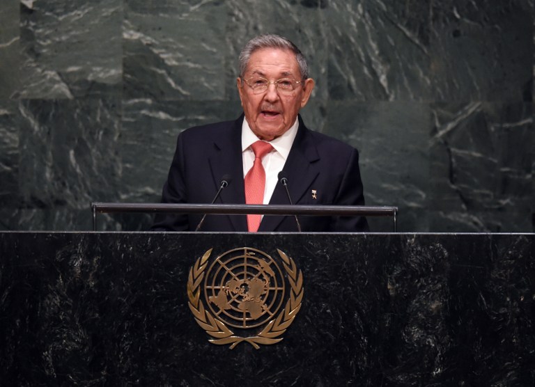 Raúl Castro pidió ante la ONU el fin del embargo estadounidense a Cuba