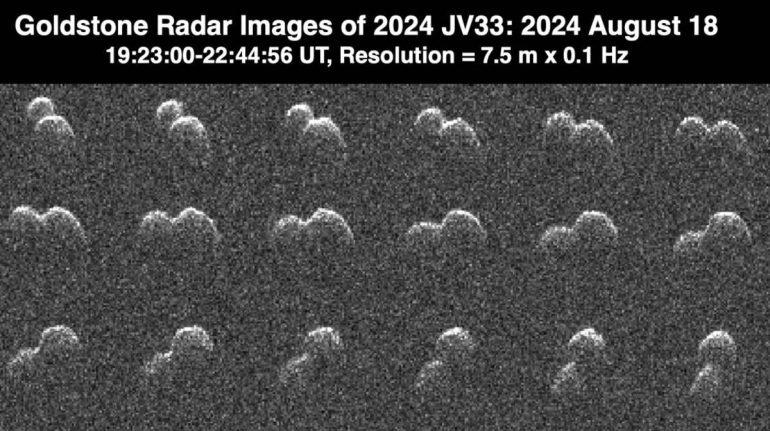 Imágenes del asteroide captadas por el radar Goldstone de la NASA.