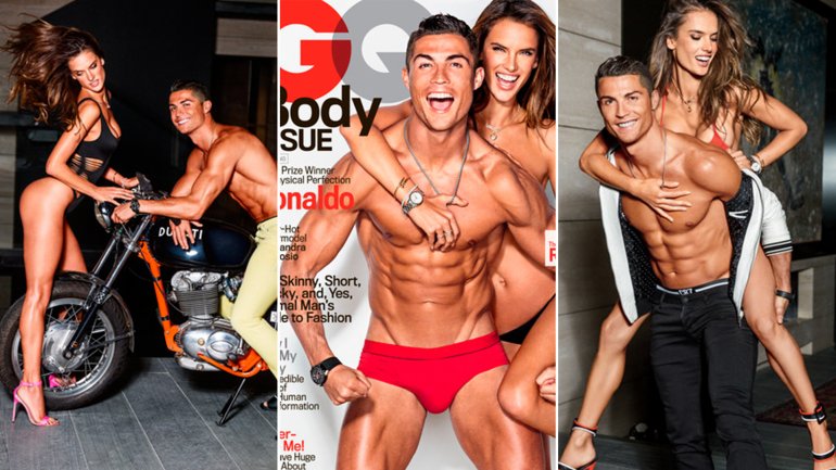 Cristiano protagoniza sexy sesión fotográfica con modelo brasileña