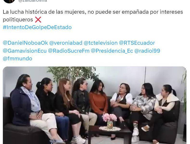 Publicación en X de Zaida Rovira.