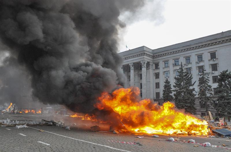 Al menos 38 muertos en Odessa por un incendio en medio de enfrentamientos