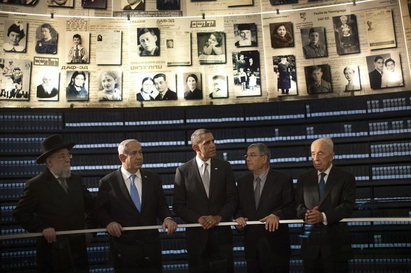 Obama visitó el memorial del Holocausto