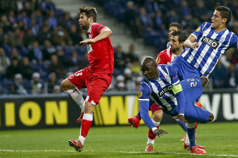 Oporto venció al Sevilla en la ida por los cuartos de la Europa League