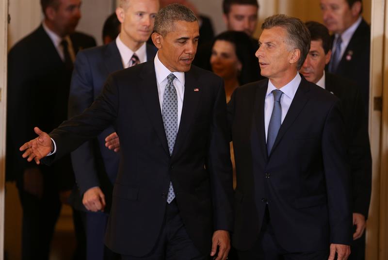Obama y Macri inician su reunión en la Casa Rosada