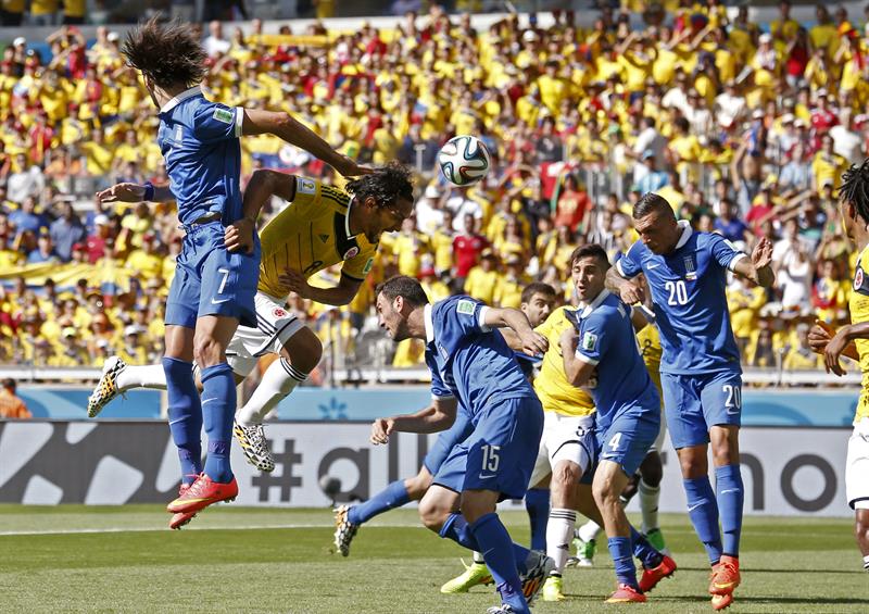 Colombia comienza con una clara victoria ante Grecia