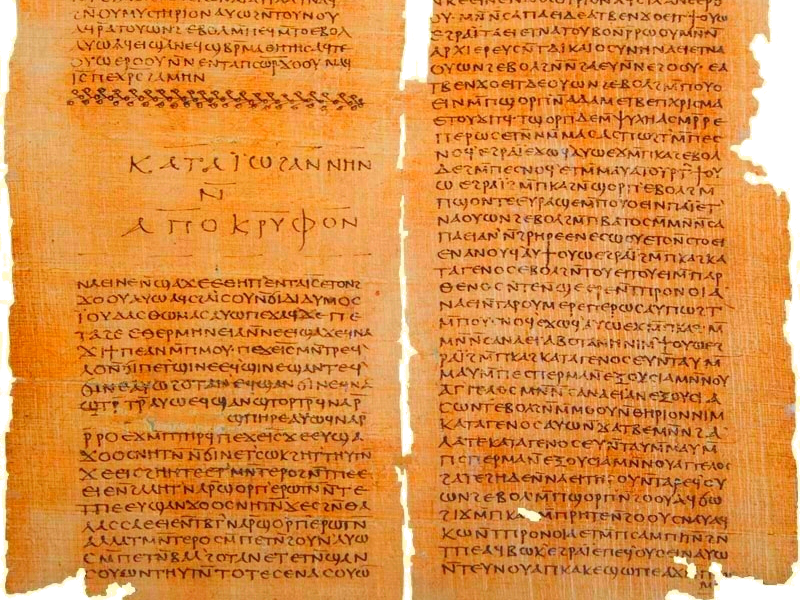 Codex II de los Manuscritos de Nag Hammadi, con el comienzo del Evangelio según Tomás