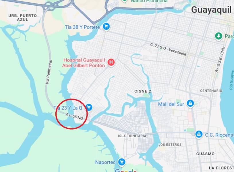 El cadáver de un hombre fue hallado la mañana de este jueves 5 de diciembre cerca del tercer puente de la Vía Perimetral, en el sur de Guayaquil.