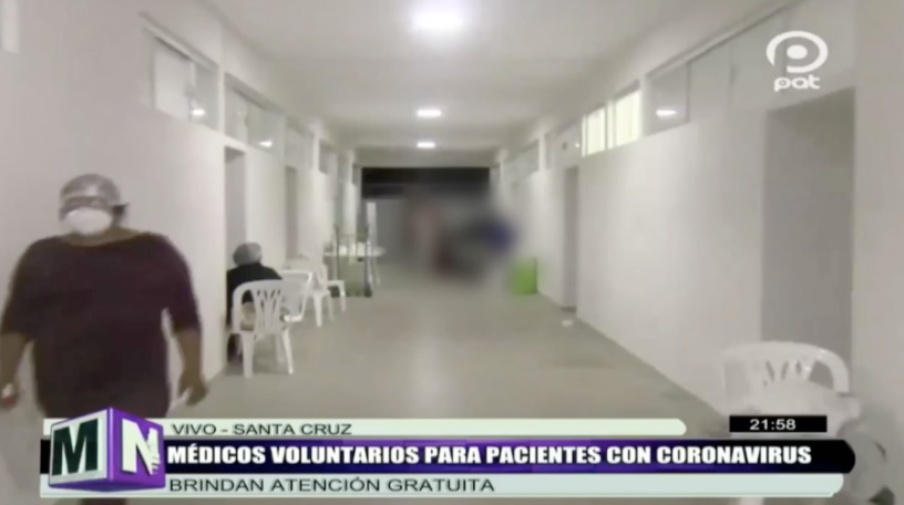 Bolivia: transmiten por tv muerte de paciente con presunto COVID