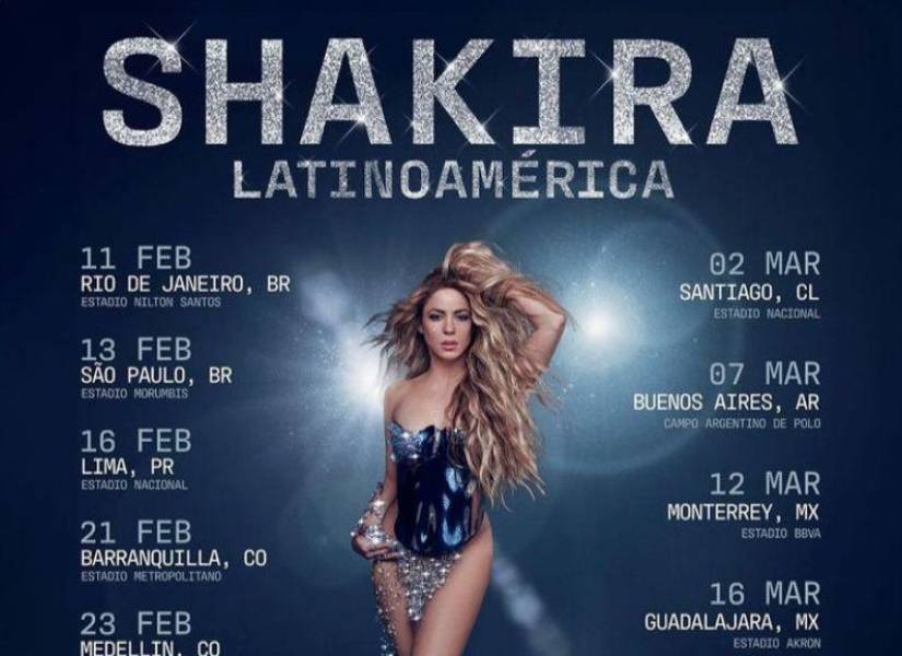 Fotografía publicada por la artista Colombiana Shakira