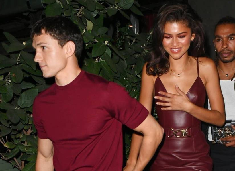 Fotografía del actor Tom Holland y Zendaya en New York