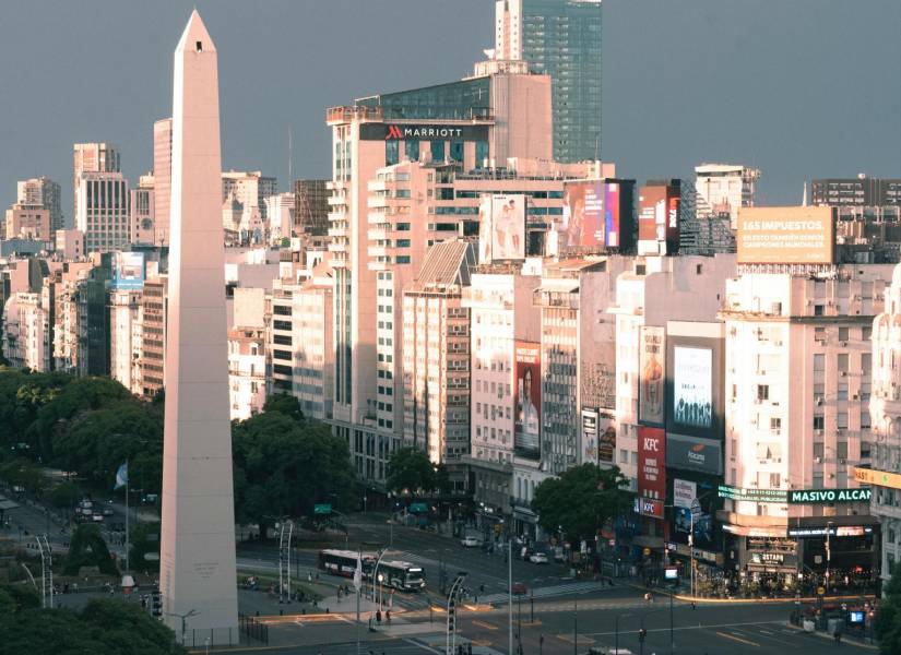 Foto del Obelisco en la ciudad de Buenos Aires, Argentina.