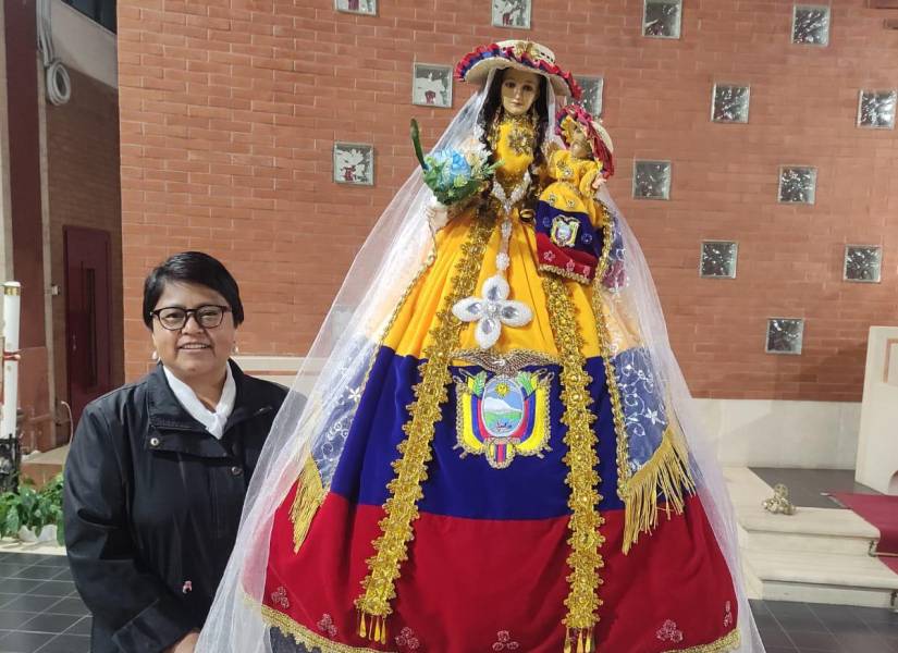 Visita pastoral de la Imagen de la Virgen de El Cisne a Roma.