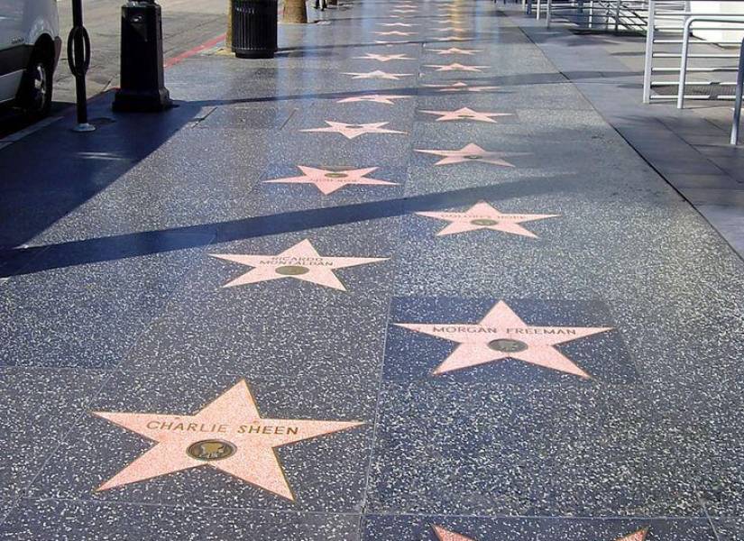 Fotografía del Paseo de la Fama en Hollywood