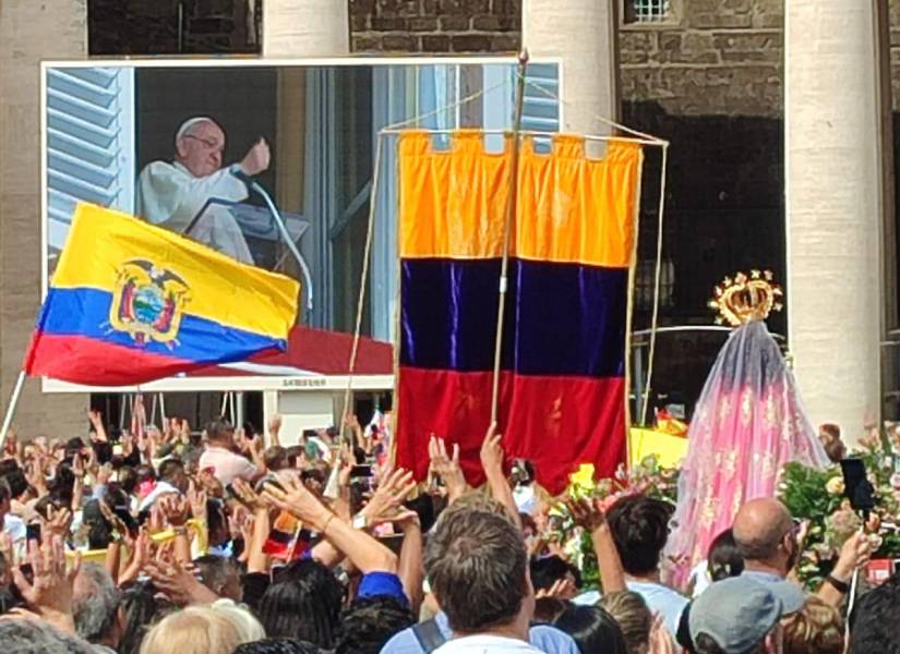 Visita pastoral de la Imagen de la Virgen de El Cisne a Roma.