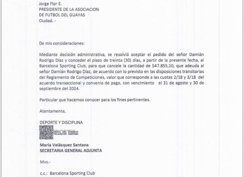 Documento de la FEF.