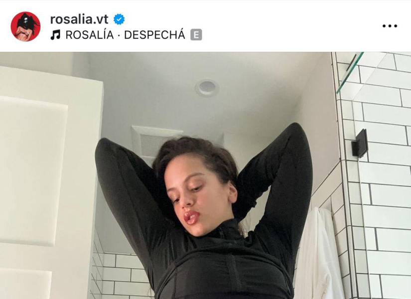 Última publicación de Rosalía en Instagram