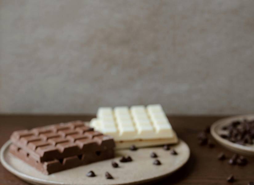 Imagen referencial: Tabletas y chispas de chocolate.